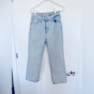 Levi’s | High-waisted crop flare jeans